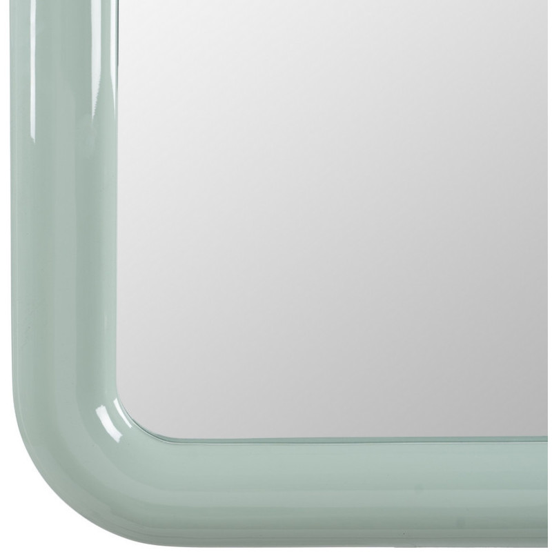 Miroir mural moderne Carré 90x90 en Bois MDF Vert Laqué Orba - 5