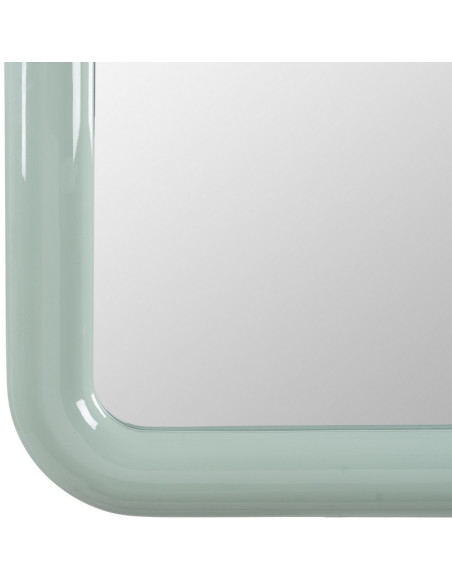 Miroir mural moderne Carré 90x90 en Bois MDF Vert Laqué Orba - 5