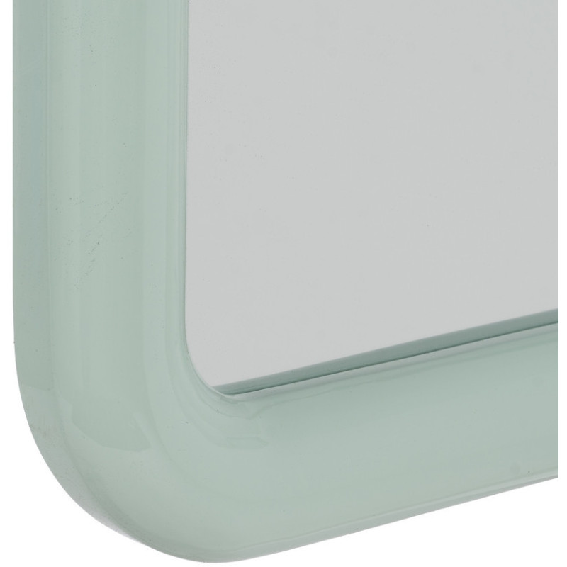 Miroir mural moderne Carré 90x90 en Bois MDF Vert Laqué Orba - 6