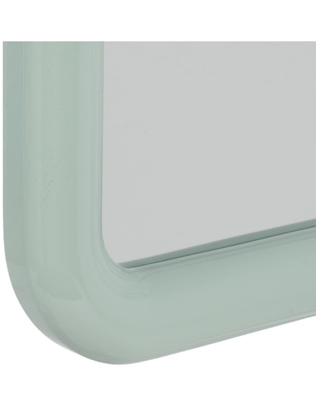 Miroir mural moderne Carré 90x90 en Bois MDF Vert Laqué Orba - 6