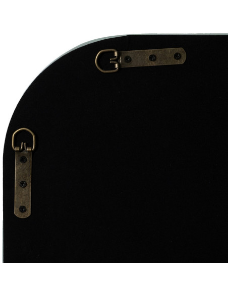 Miroir mural moderne Carré 90x90 en Bois MDF Vert Laqué Orba - 7