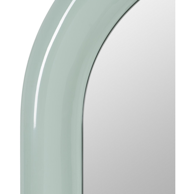Grand Miroir mural moderne Arrondi 60x160 en Bois MDF Vert Laqué Abla - 3