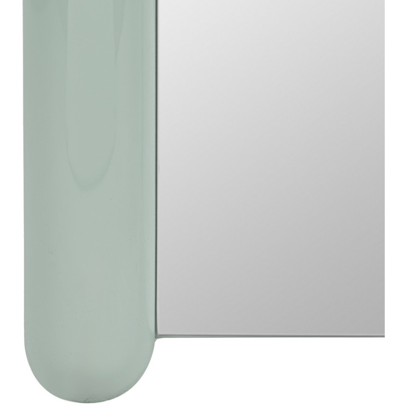 Grand Miroir mural moderne Arrondi 60x160 en Bois MDF Vert Laqué Abla - 5