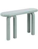 Console d’entrée en MDF laqué vert sauge 120 x 35 x 80 cm Urda
