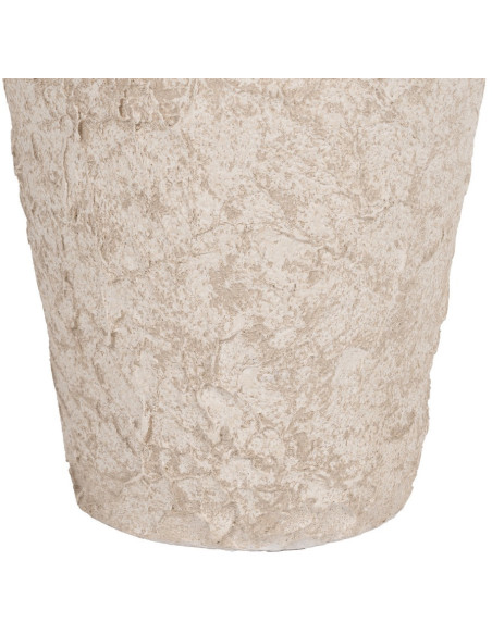 Grand Vase vintage Amphore Hauteur 80 cm en Céramique Blanc Vieilli Tabua - 5