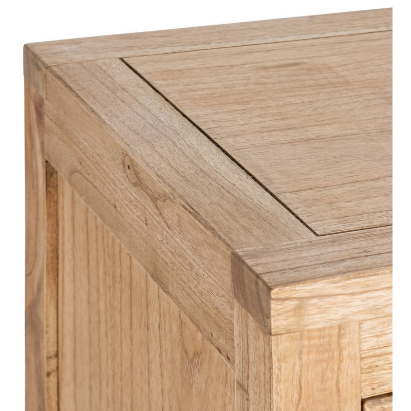 Commode rustique chic 3 tiroirs en Bois de mindi Naturel Vera - 6