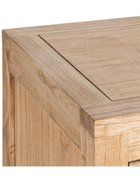 Commode rustique chic 3 tiroirs en Bois de mindi Naturel Vera - 6