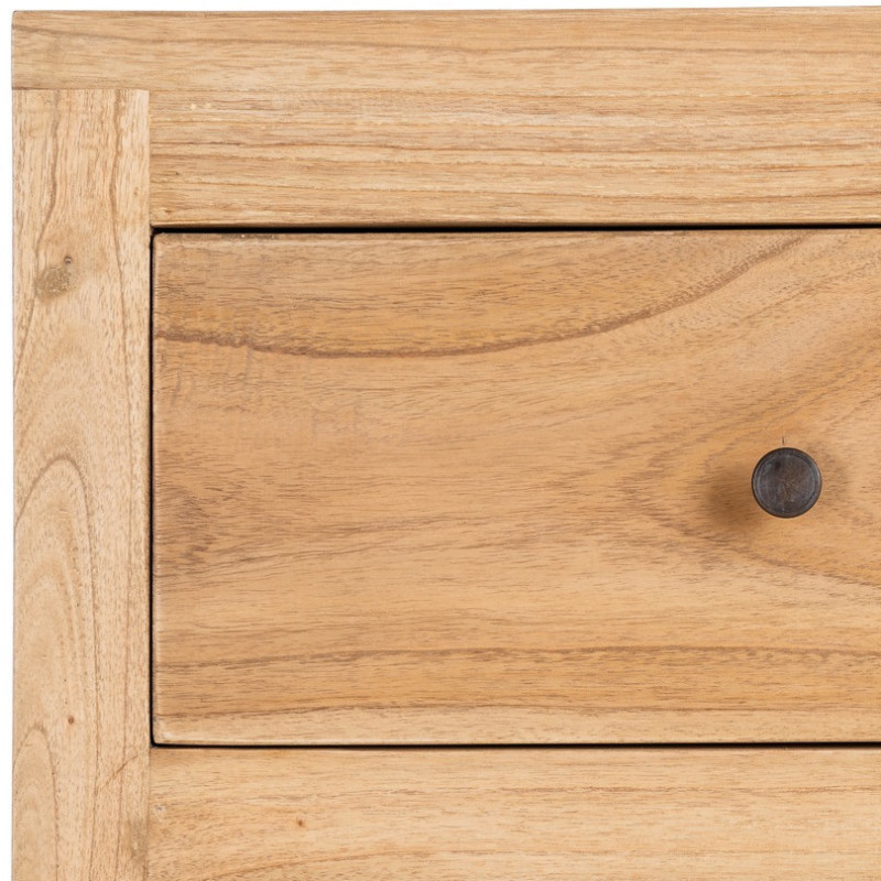 Commode rustique chic 3 tiroirs en Bois de mindi Naturel Vera - 9