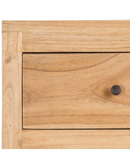 Commode rustique chic 3 tiroirs en Bois de mindi Naturel Vera - 9