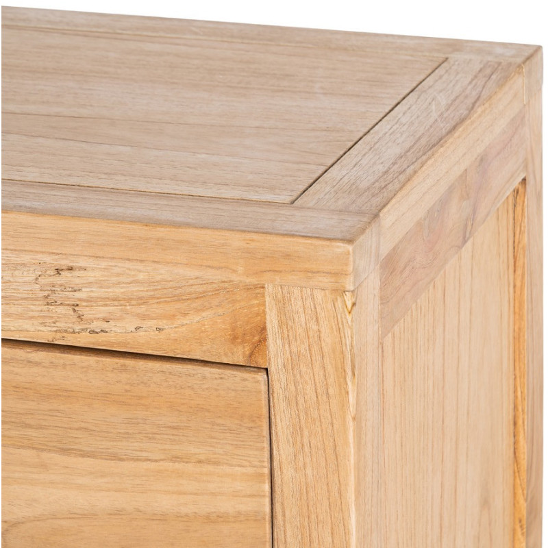 Commode rustique chic 3 tiroirs en Bois de mindi Naturel Vera - 10