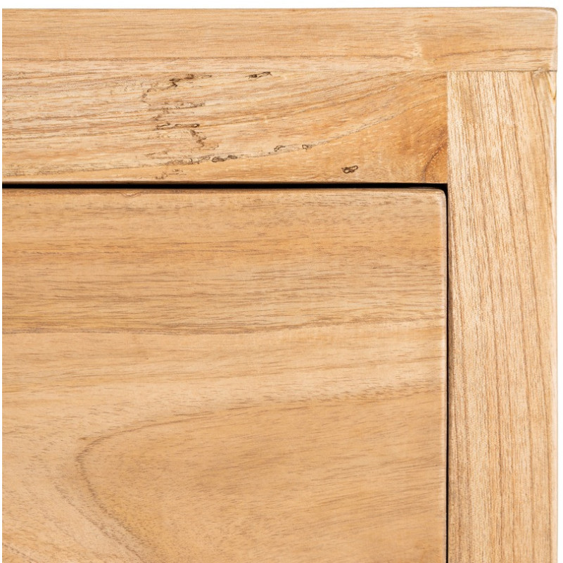 Commode rustique chic 3 tiroirs en Bois de mindi Naturel Vera - 11