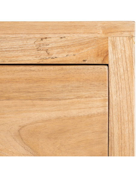 Commode rustique chic 3 tiroirs en Bois de mindi Naturel Vera - 11