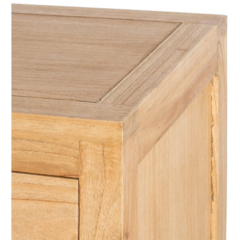 Commode rustique chic 5 tiroirs en Bois de mindi Naturel Vera - 8