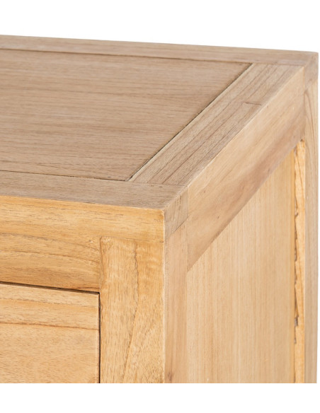 Commode rustique chic 5 tiroirs en Bois de mindi Naturel Vera - 8