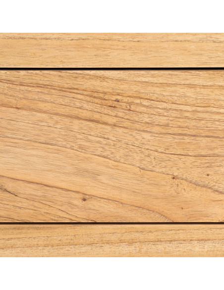 Commode rustique chic 5 tiroirs en Bois de mindi Naturel Vera - 9