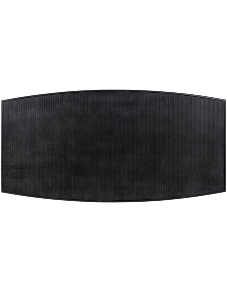 Table à manger Rectangulaire 6 personnes en Bois de Xylosma Noir Naturel Métal Noir Oslo - 2