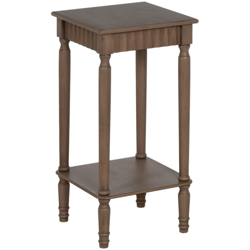 Table d’appoint carrée bois marron 36x36x71 cm Margy Ixia - 1