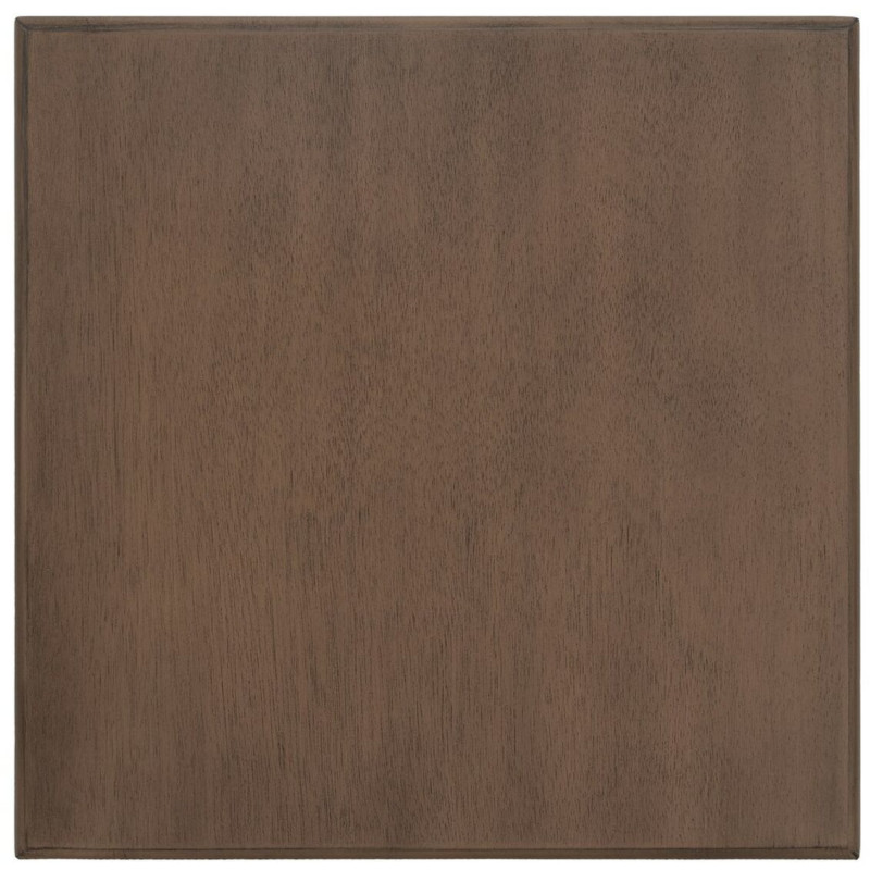 Table d’appoint carrée bois marron 36x36x71 cm Margy Ixia - 3