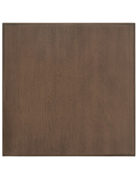 Table d’appoint carrée bois marron 36x36x71 cm Margy Ixia - 3