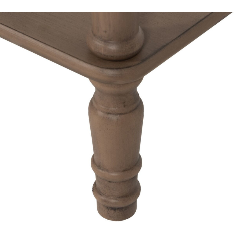 Table d’appoint carrée bois marron 36x36x71 cm Margy Ixia - 4