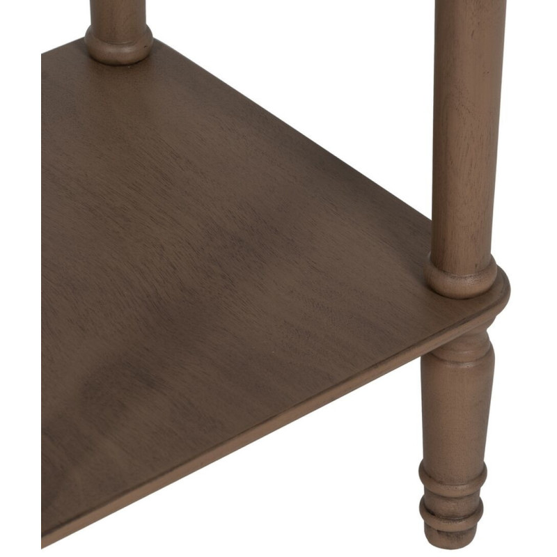Table d’appoint carrée bois marron 36x36x71 cm Margy Ixia - 5