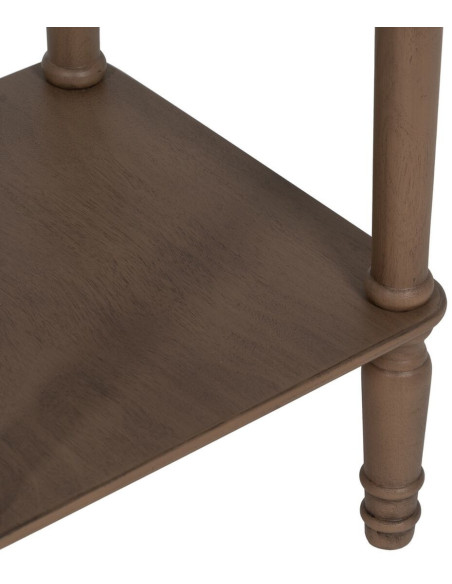 Table d’appoint carrée bois marron 36x36x71 cm Margy Ixia - 5
