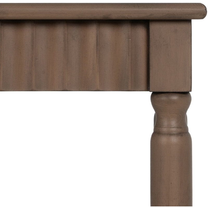 Table d’appoint carrée bois marron 36x36x71 cm Margy Ixia - 6