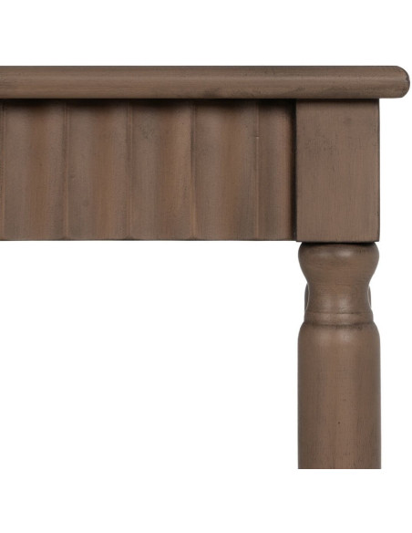 Table d’appoint carrée bois marron 36x36x71 cm Margy Ixia - 6