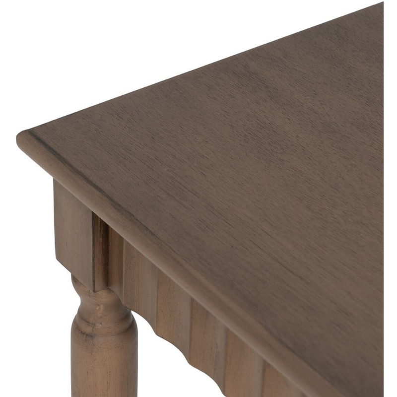Table d’appoint carrée bois marron 36x36x71 cm Margy Ixia - 9