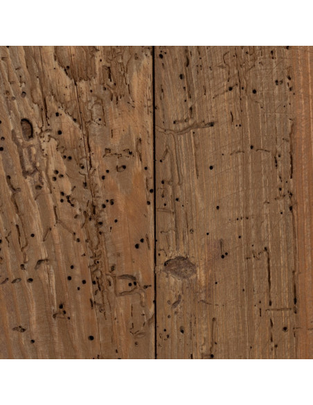 Petit Buffet oriental Bas 2 portes 1 niche en Bois de pin recyclé Naturel Naturel Zayd - 9