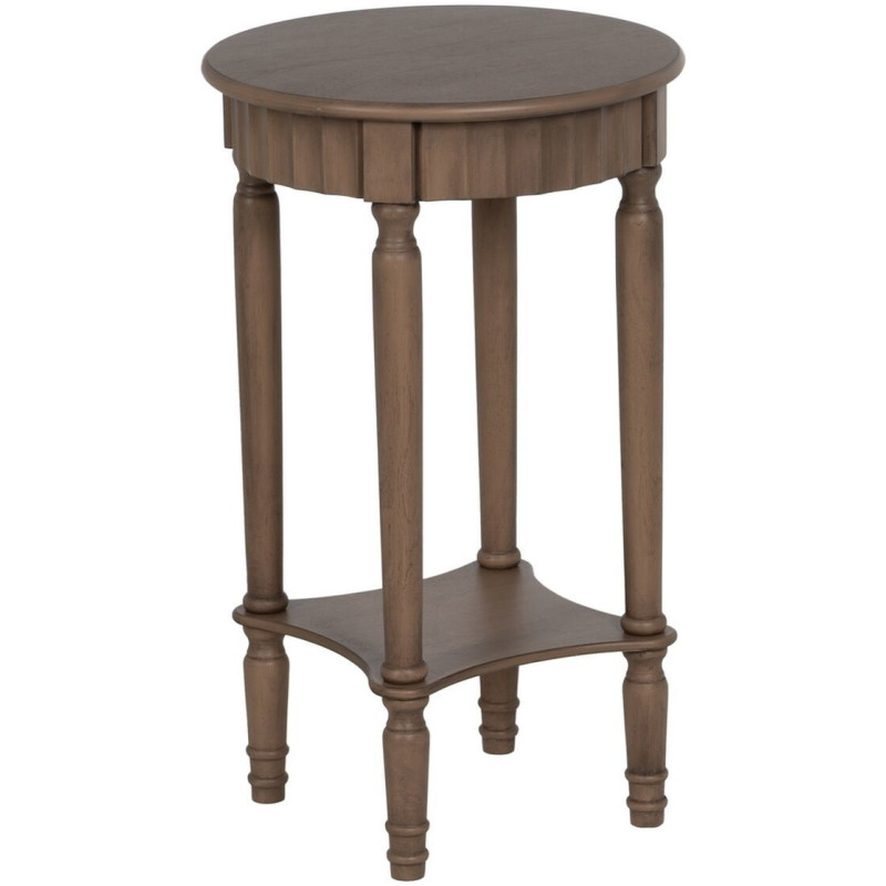 Table d’appoint ronde bois marron 40x40x66 cm Margy Ixia - 1