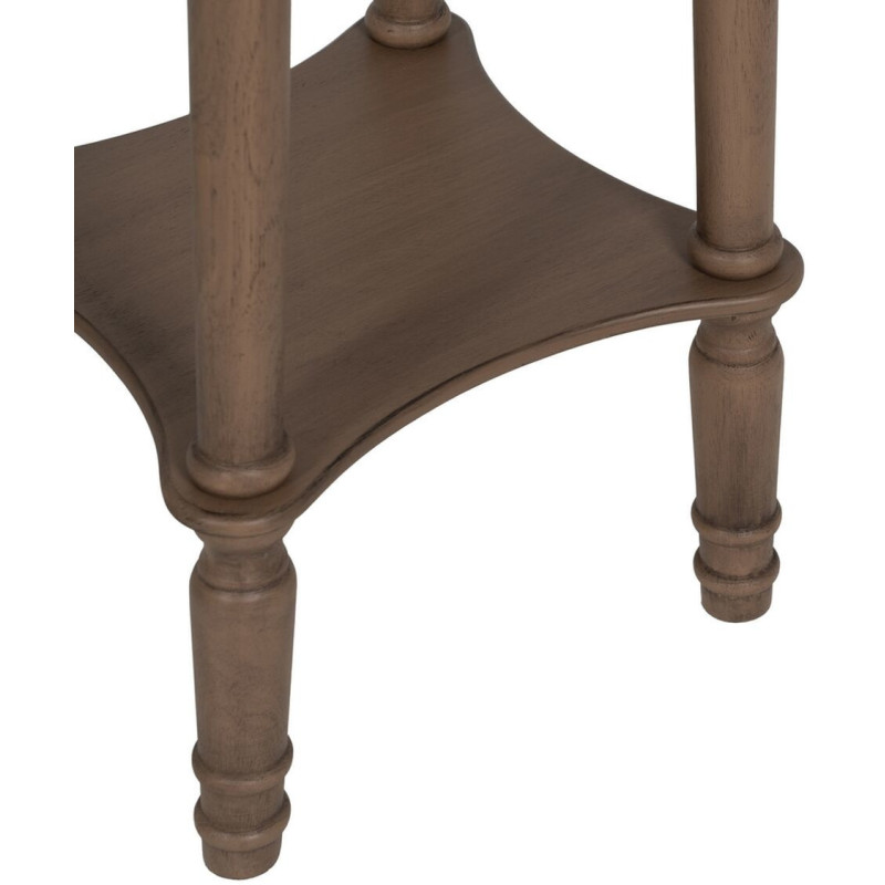Table d’appoint ronde bois marron 40x40x66 cm Margy Ixia - 4