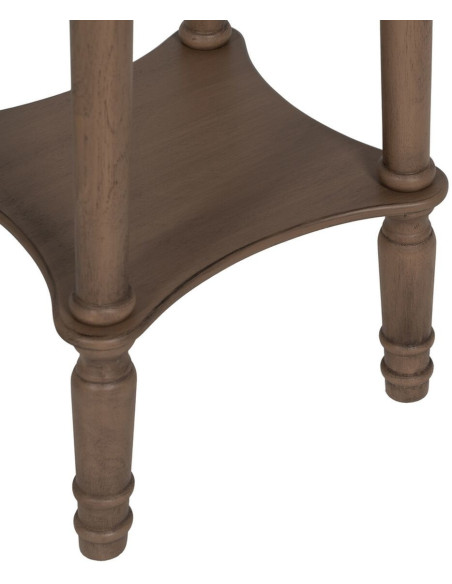 Table d’appoint ronde bois marron 40x40x66 cm Margy Ixia - 4