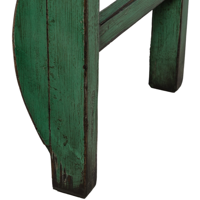 Petite Armoire orientale haute 2 portes en Bois de pin recyclé Vert Vieilli Cuivre Bois MDF Sana - 10