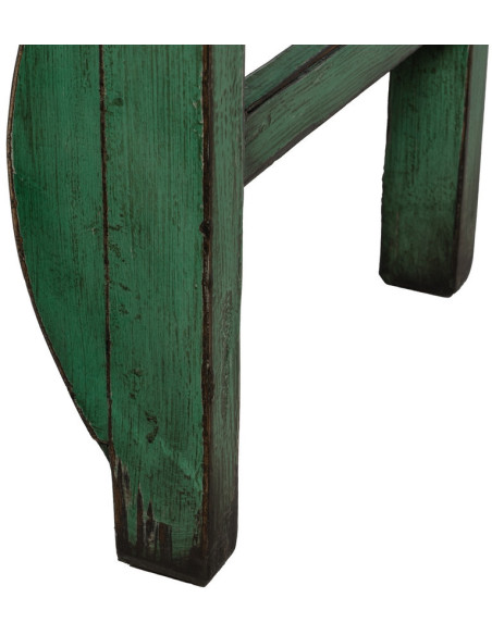 Petite Armoire orientale haute 2 portes en Bois de pin recyclé Vert Vieilli Cuivre Bois MDF Sana - 10