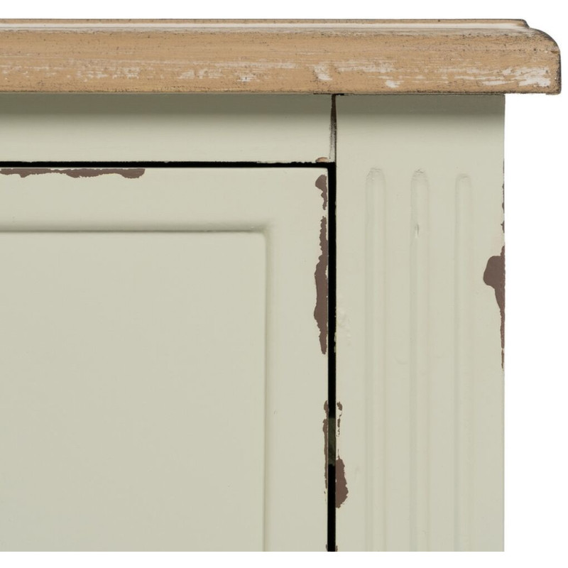 Chevet 3 tiroirs en Bois de sapin Beige Brossé Ailis - 7