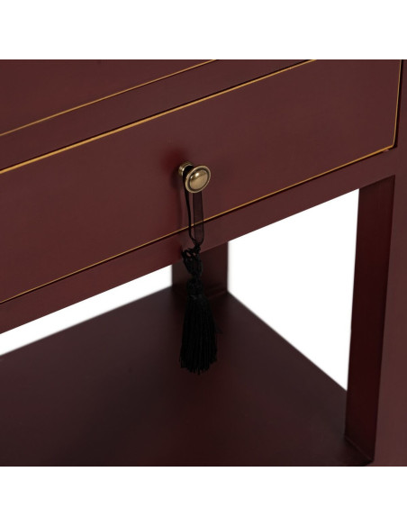 Chevet 2 tiroirs 1 étagère en Bois de sapin Tuile Oriente - 5