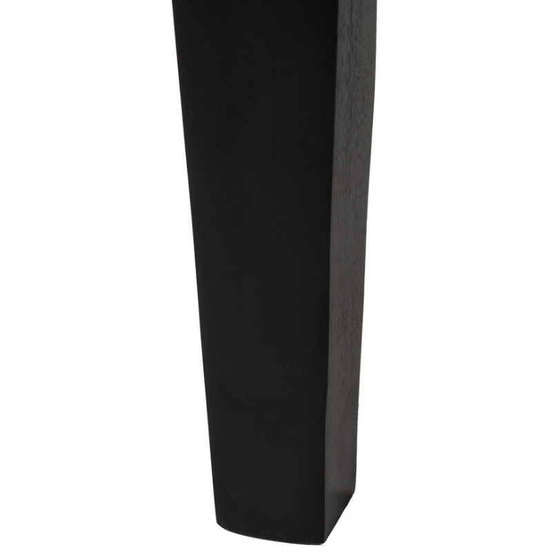 Table à manger moderne Rectangulaire 6 personnes en Bois de manguier Bois de Sheesham Marron Noir Ansel - 8