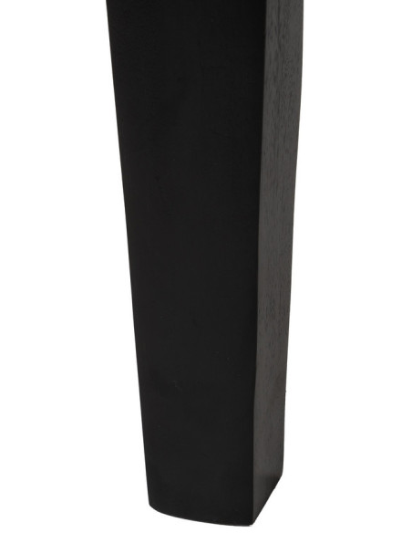 Table à manger moderne Rectangulaire 6 personnes en Bois de manguier Bois de Sheesham Marron Noir Ansel - 8