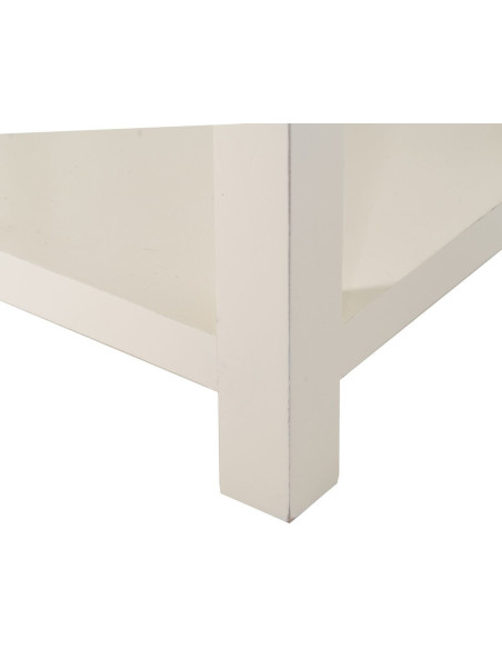 Chevet 2 tiroirs 1 étagère en Bois de sapin Blanc Oriente - 2