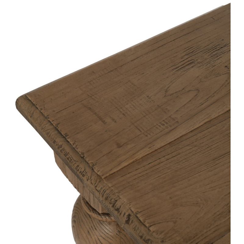 Grande Table à manger rustique chic Rectangulaire 8 personnes en Bois de chêne recyclé Naturel Lisandro - 3