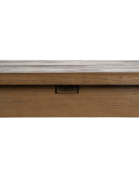 Grande Table à manger rustique chic Rectangulaire 8 personnes en Bois de chêne recyclé Naturel Lisandro - 4