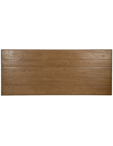 Grande Table à manger rustique chic Rectangulaire 8 personnes en Bois de chêne recyclé Naturel Lisandro - 6
