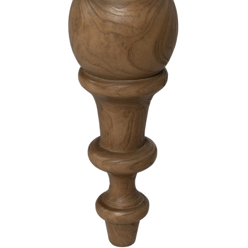 Grande Table à manger rustique chic Rectangulaire 8 personnes en Bois de chêne recyclé Naturel Lisandro - 8