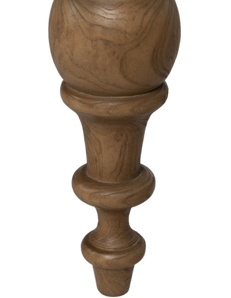 Grande Table à manger rustique chic Rectangulaire 8 personnes en Bois de chêne recyclé Naturel Lisandro - 8