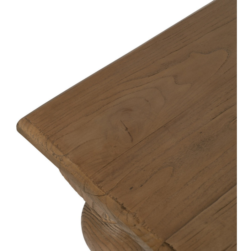 Grande Table à manger rustique chic Rectangulaire 12 personnes en Bois de chêne recyclé Naturel Lisandro - 3