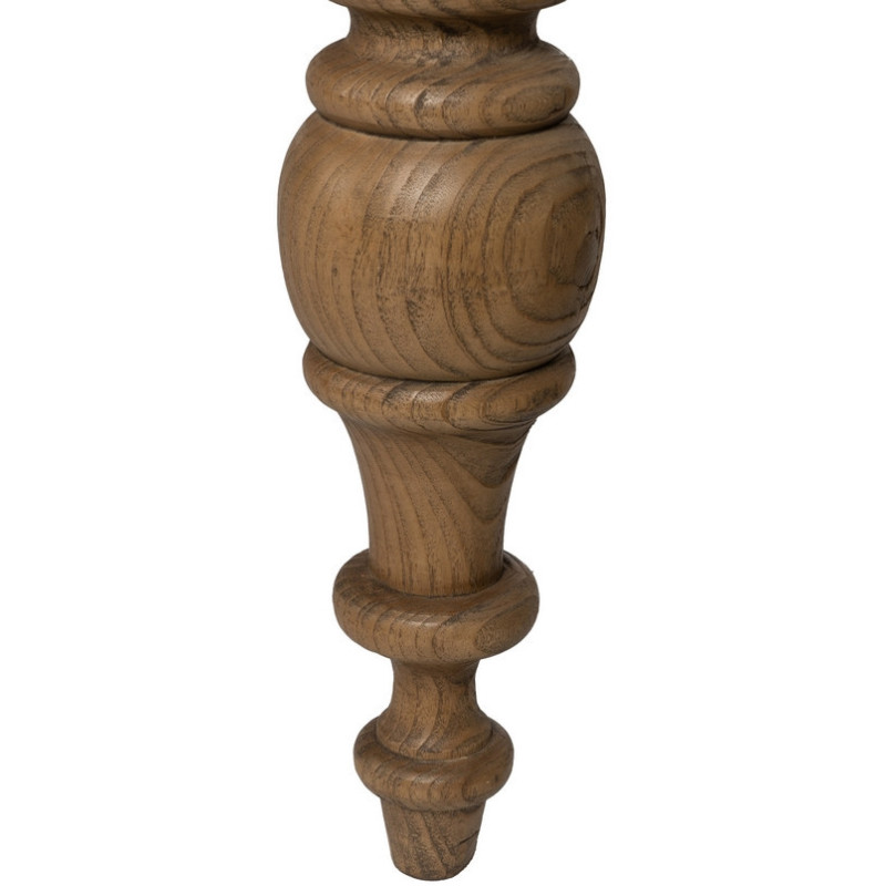 Grande Table à manger rustique chic Rectangulaire 12 personnes en Bois de chêne recyclé Naturel Lisandro - 8