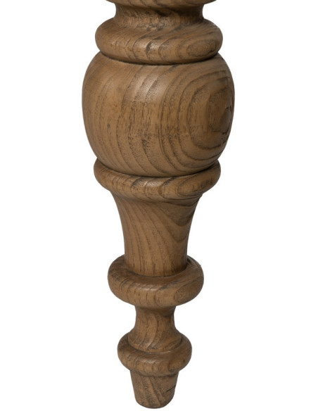 Grande Table à manger rustique chic Rectangulaire 12 personnes en Bois de chêne recyclé Naturel Lisandro - 8