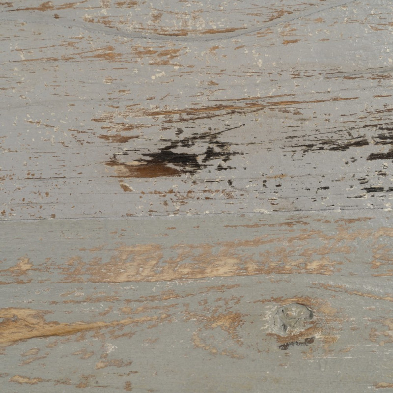 Grande Table à manger vintage Rectangulaire 8 personnes en Bois recyclé Gris Vieilli Naturel Mauro - 6