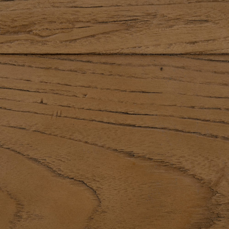 Grande Table à manger rustique chic Rectangulaire 12 personnes en Bois de chêne recyclé Marron Métal Noir Zuelia - 8